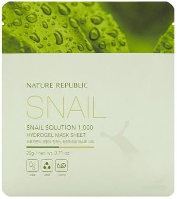 Night Plaza Snail Solution 1,000 Hydrogel Mask Sheet