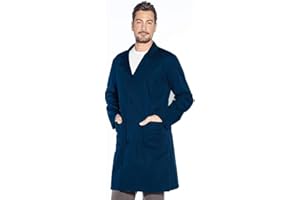 EGIDIO Camice da Lavoro Uomo 100% Cotone Made in Italy - Ideale per Officina Falegnameria Magazzino Macelleria e Attività Professionali - Resistente Comodo Lavabile con Tasche Funzionali