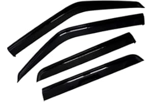 K - KONNEKT Wind Deflector Set for Nissan Juke | Set of 4 - Front and Rear | 2010-2019 (Black)