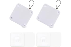 FUNRELAXER 2 Pezzi Chiudiporta Automatico con Sensore, 1.2m Tirare Chiudiporta a Molla, Chiudiporta Scorrevole, Chiudiporta Automatico Senza Punzonatura, per la Maggior Parte Delle Porte