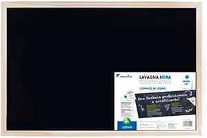 Pryma Lavagna Nera - Lavagna Scrivibile per Ufficio, Casa, Scuola, Ristorante - Design Elegante (40X60Cm)
