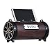 Produktbild Sysmarts Tragbarer kabelloser Lautsprecher, Extra Bass Stereo Bluetooth Subwoofer mit integriertem Mikrofon, FM-Radio, Sportband, ständer für Smartphone (Walnußholz)
