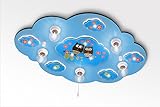 Kinderzimmerlampe LED-Nachtlicht, Babylampe (231-2-Rosa) / Motiv: Zwei Eulen - 9
