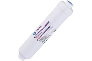 PURAGREEN AcquaHOME® Filtro in linea AQUAREMINERALIZER 10" T33 Remineralizzante Stabilizzante del pH per Impianti Osmosi Inversa Depuratori - Azione Mineralizzante Acqua - Regolarizza Concentrazione Ionica