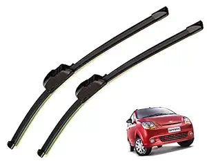 Auto Hub Car Wiper Blades for Chevrolet Spark - Set of 2 Pcs (D-22,P-14)
