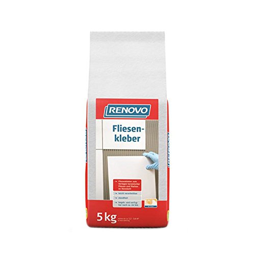 Preisvergleich Produktbild Fliesenkleber 5 Kg Renovo Kleber Fliesen Platten