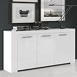 Hogardecora - Aparador buffet moderno, , dimensiones: 144x42x80 cm de alto
