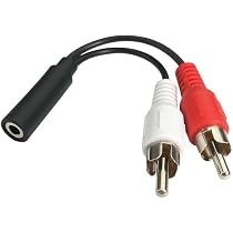 J&D RCA Audiokabel – 3,5 Mm Mannelijk Naar 2x RCA Mannelijk – 0,9 M – Vergulde Connectoren, Dubbele Afscherming – Voor Smartphone, Tablet, Speaker En Versterker 3 miniatura