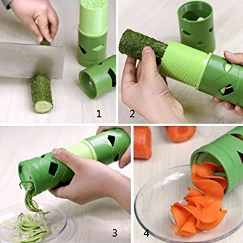 Multifunción Gran Ganga Verduras Fruta Slicer Utensilio de corte Twister proceso de dispositivos