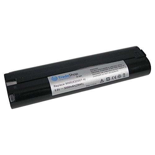 Hochleistungs Ni-MH Akku, 9,6V / 3000mAh für Makita 6092D, 6092DW, 6093D, 6093DW, 6094D, 6094DW, 6095D, 6095DQ, 6095DW, 6095DWBE, 6095DWDE, 6095DWE, 6095DWL-2, 6096D, 6096DW, 6096DWBE, 6096DWE, 6096DWLE - 2