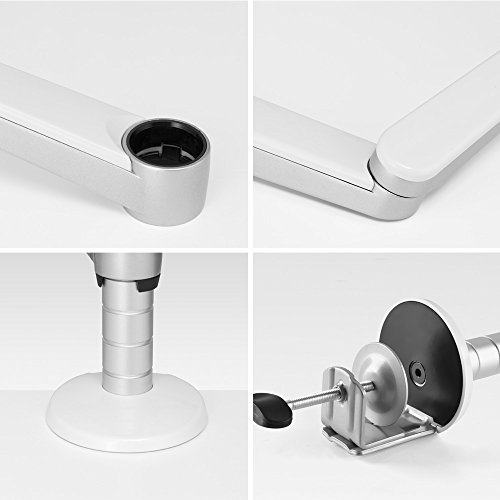 OPUS 2 344322 Arm für 25,4-38,1 cm (10-15 Zoll) Laptop/22,86-25,4 cm (9-10 Zoll) Tablet matt aluminium/ weiß - 3