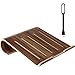 Produktbild First2savvv MT-BJPB-01D01 Universelle Notebookständer Elegante Laptop Halter Holz Laptop Kühlung Cooling Stand Haltewinkel Sockel für MacBook Air / Pro Retina PC Notebook mit schwarz USB-Lampe
