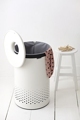 Brabantia 105142 Wäschebox 60 L Kunststoffdeckel, weiß - 4