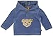 Steiff Unisex Baby Fleecepullover 1/1 Arm Hooded Long Sleeve Jumper, Blue (infinity Blue Blue 3210), 6-12 months (Manufacturer size: 80)