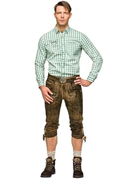 Lederhose mit Gürtel Johann braunantik