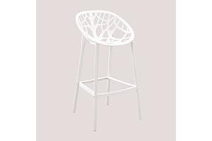 SKLUM Sgabello Alto Ores Bianco ↑75 cm