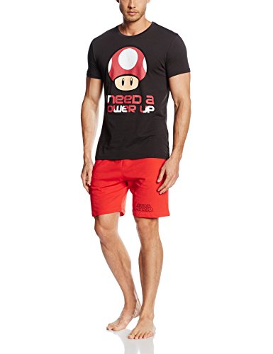 Preisvergleich Produktbild Nintendo Shortama -M- schwarz / rot