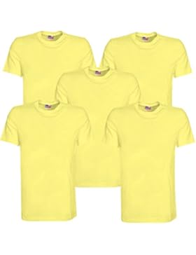 5er Pack T-Shirt farbig BRUBAKER American Style 7 Farben, Gr. M - XXL