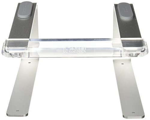 Griffin Elevator Support für Laptops, MacBooks und DJ-Zubehör – Silber/Transparent - 2
