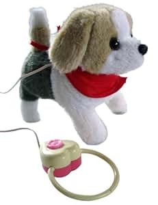laufender Hund mit Leine bellend niedlich: Amazon.de: Spielzeug