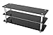Price comparison product image Mountright Black Glass TV Stand For Most LED LCD & Plasma Television (For TV's: 41 up to 55 Inch)