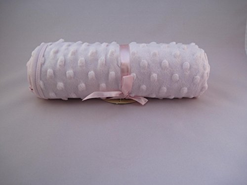 Popcorn Textured/Dimple Effect Pram,Moses Blanket (Pink)