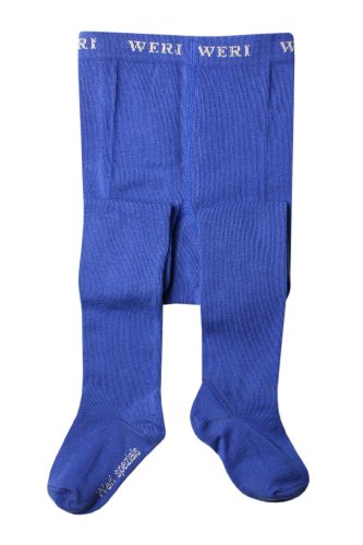 Weri Spezials Unisex Baby Smooth Tights 6-9 months (68) Blue