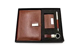 Diary Set with Magnetic Lock,Pen,Keychain and Visiting Card Holder, Diary for Office Use, Diary for Men, Girl,Corporate Gifts, A5 Size Dairy 150 Pages