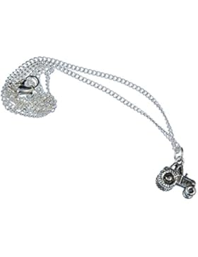 Traktor Halskette silber Miniblings 45cm Bauernhof Landwirtschaft Traktor silber