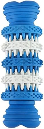 Dahui Pet Dog Toys Tooth Cleaning Toys Dental Dumbbell Shape Chewing Toys Rubber
