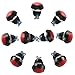 Produktbild Andux Zone Momentschalter 12mm Metalldruckschalter mit Schraubanschluss 10Stücke JSANKG-13 (Rot)