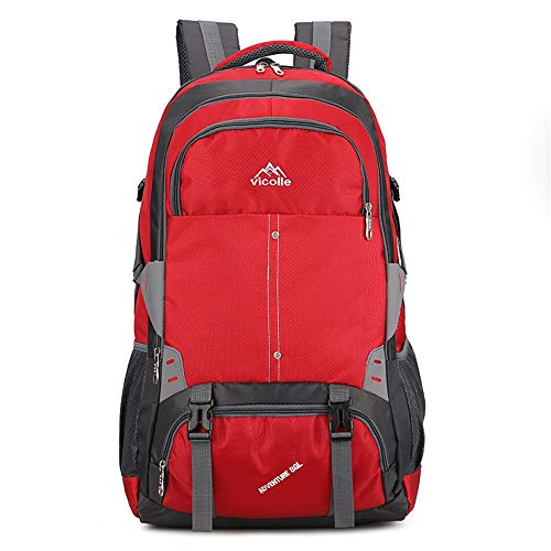 Cucsaistat Nylon Backpack Outdoor Backpack Shoulder Bag Men And Women Travel Sports Travel Mountaineering Bag Large Capacity Hiking Backpack, A