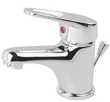 Höhe ( am Griff ): 9cm. Ausladung gemessen von Mitte Armaturenkörper bis Mitte Strahlregler: 10cm. Sehr schöne Optik.