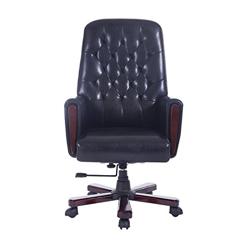 FR Meilleur LUXE CHAISE BUREAU fauteuil Hauteur 72cm réglable pivotant épaisseur du coussin 9cm charge 120 kg meuble de bureau noir neuf 21