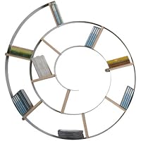 Kare 70755 - Estantería de pared en espiral (75 x 75 x 13 cm), color metálico [Importado de Reino Unido]