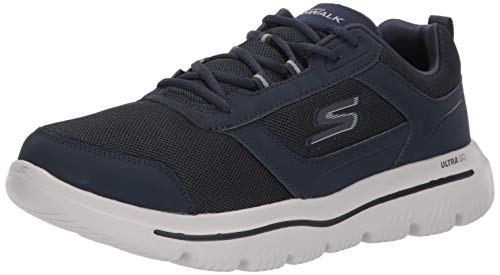 Skechers Go Walk Evolution Ultra-enhan, Zapatillas para Hombre, Azul (Navy Grey Nvgy), 42 EU