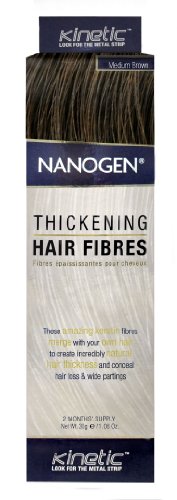 Nanogen Keratin Thickening Hair Fibres (30g, Medium Brown)