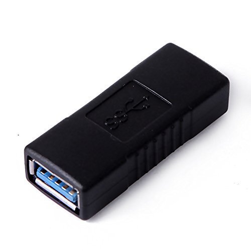 Adaptador USB 3.0 de UCEC, Conector de Extensión de Puente, Hembra - Hembra, Convertidor Negro