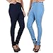 Danbro Womens Denim Jeggings Light Blue and Dark Blue (pack of 2) RS.1300.00
