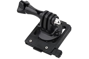 Dioche Helmet Camera Mount, Motorcycle Helmet Chin Strap Mount Compatible with GoPro, Tactical Helmet Fixed Mount Base Adapter Bracket for Camcorder Sports Camera