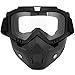 Produktbild Naroote Sport-Gesichtsmaske, im Freien für die Motorrad-Winddichte Glas-Schutzbrille-Radfahrenausrüstung(Transparent)
