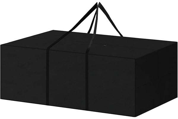 SanGlory Sac de Rangement pour Coussins de Meubles de Jardin, Housses de Coussin d'Extérieur avec Poignée, Iimperméable, Anti-UV, Sac de Rangement pour Sapin de Noël, 200x80x60cm
