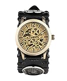 Bracelet séparable: le cadran squelette met en valeur un style unique et élégant avec une sangle punk séparable de sorte que vous puissiez remplacer n'importe lequel de vos styles de cadran préférés.