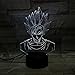 Produktbild LED-Leuchte Dragon Ball Z Goku wechselt Farbe USB Nachtlicht