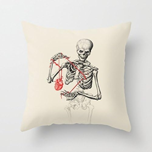 Pillow Case Skull Cushion Cases Best For Birthday Kitchen Monther Girls Teens Boys Her 18 X 18 Inches/45 By 45 Cm(twin Sides)