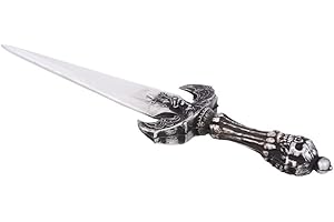 Stylex Realistic Foam Weapons Halloween Cosplay Fancy Dress Props Accessories (Vampire Dagger), Silver, Brown, Grey (Grau Grau), Real Red (t_546)