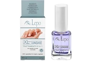 LEPO | XLent Unghie, Trattamento 6 in 1 Arricchito con Estratto di Tè Verde e Avocado per Unghie Forti e Splendenti