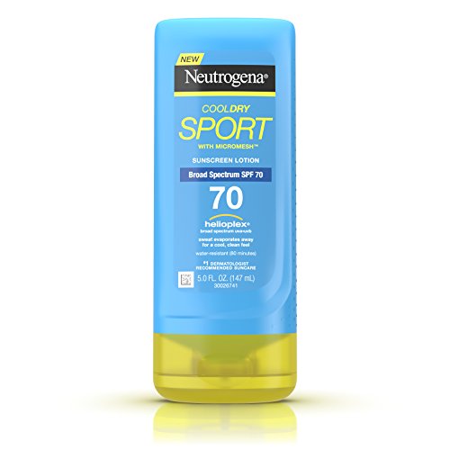 Neutrogena Cool Dry Sport Sunscreen Lotion, SPF 70, 5 Fluid Ounce RS.1768 (30.00% Off) - Amazon