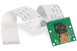 AOICRIE 5 Megapixels for Raspberry Pi Camera Module 1080p OV5647 Sensor with 6 inch 15 Pin Ribbon Cable for Model A/B/B+, Pi 2, 3, 3B+ and Pi 4