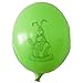 Produktbild 1 Stück Motiv Riesenluftballon Ei Form in Grün von Ballonpoint - Riesen-Motiv01 - Hase mit Ei im Nest - 2seitig 1farbig bedruckt, Typ MRS320-101 Ø100cm /39inch, Umfang 310cm unbedruckt, XXL Riesenluftballon / Jumboballoon Ovale Form Typ RS320 inkl. Spezialballonverschluss (Klammer ZRBV12).